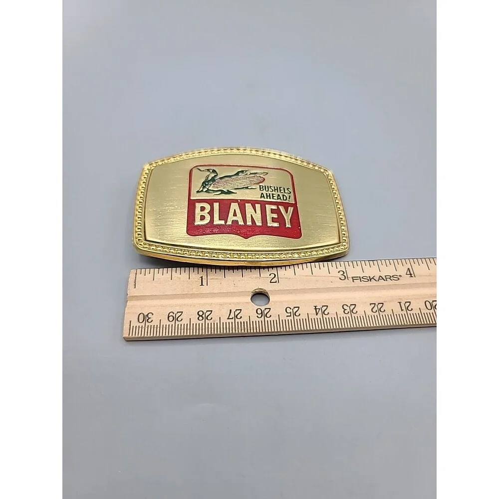 Vintage Metal Belt Buckle Blaney Bushels Ahead!